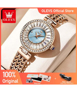 Elegant OLEVS Womens Pearl Dial Waterproof Steel Watch - $104.35 CAD+