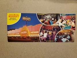 Vtg Oversized Postcard Carson City Golden Nugget Casino, Nevada, NV - £3.97 GBP