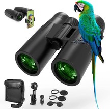 12x42 Binoculars for Adults &amp; Kids with Universal Phone Holder, Large Eyepiece - £23.34 GBP