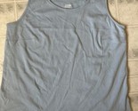 Lands&#39; End Solid Pale Blue Interlock Layering Tank Top Size 1X Darts - $23.19