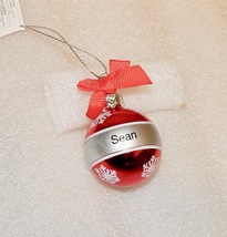 Christmas Keepsake Ornaments Red Ganz 2&quot; x 1 1/2&quot; You Choose Many Names 179B-8 - £4.41 GBP