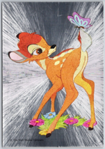 The Walt Disney Company Bambi Silver Unposted Postcard - $9.48