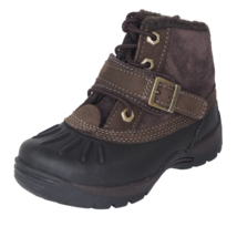 Timberland Mallard Winter Toddlers Boots Black Leather Brown Suede 33874... - $43.99