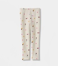 Toddler Girls&#39; 4T Heart Cozy Lined Leggings - Cat &amp; Jack - $8.99