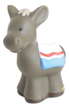 Fisher Price Christmas Nativity Pretend Play Toy Donkey White Red Blue Blanket - £4.75 GBP