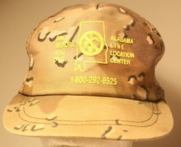 Vintage AT&amp;T Hat Cap Camouflage Call Before You Dig Snapback Made in USA BA1 - £15.77 GBP