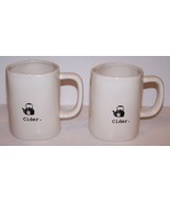 LOVELY PAIR OF RAE DUNN ARTISAN COLLECTION BY MAGENTA CIDER 4 5/8&quot; MUGS - $31.67