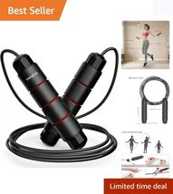 Durable Jump Rope with Fast Ball Bearings - Ideal for Home Workouts &amp; Sl... - $8.86