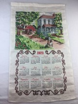 Vintage Linen 1923 Calendar Cloth Towel Reproduced 1978 Hickory Farms - $14.84
