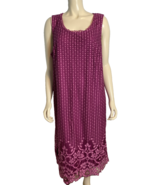 Isaac Mizrahi Live Women&#39;s Sleeveless Dress Magenta 1X - €24,45 EUR