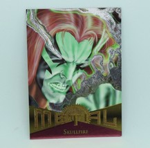 1995 Fleer Marvel Metal #52 Skullfire MCU Trading Card - $2.23