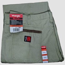 Wrangler Riggs Workwear Ranger Relaxed Fit Khaki Beige Ripstop Cargo Pant 42x32 - £47.93 GBP