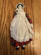 Vintage Porcelain Lady Doll Ornament  - $15.00