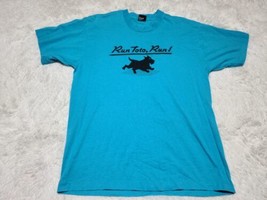 Run Toto Run XL T-Shirt Single-Stitch Wizard Of Oz Cairn Terrier VTG Made In USA - £10.97 GBP