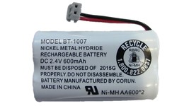 Uniden BT-1007 600mAh DC 2.4V Rechargeable Cordless Telephone Battery (1-Pack) - $6.99