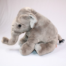 Wild Republic Elephant Plush 9” Tall 12” Long Soft Gray Stuffed Animal Toy 2013 - £7.70 GBP