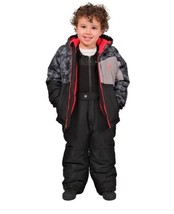 Spyder Boys Girls Snowsuit Black 2-Piece Jacket Bib Pants Water-Resistant - $59.99