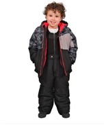 Spyder Boys Girls Snowsuit Black 2-Piece Jacket Bib Pants Water-Resistant - $84.37 CAD