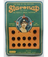 1920&#39;s Starsnap Size 2/0 Complete Card The Perfect Dress Fastener PB171 - £10.17 GBP