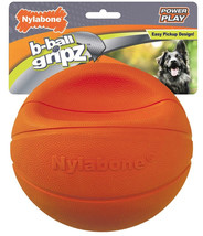 Nylabone Power Play B-Ball Grips Basketball Large 6.5&quot; Dog Toy 1 count - £33.41 GBP