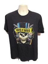 Bravado Guns N Roses Skull with Hat Adult Large Black TShirt - £15.03 GBP