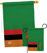 Zambia - Impressions Decorative Flags Set S108284-BO - £46.33 GBP