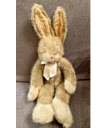 Cute Russ Vintage Plush Bunny Rabbit &quot;Hopscotch&quot; Corduroy Ears Paws - £9.61 GBP