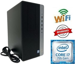 HP Desktop Tower i7-7700 Windows 11 Pro 512GB NVMe SSD 16GB RAM 3.4GHz W... - $199.95