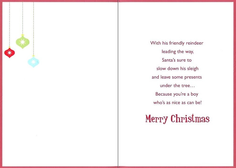 To A Terrific Boy - Christmas Greeting Card - 94195 Item image 2