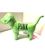VICTORIA&#39;S SECRET Neon Green 7&quot; PINK Dog Pup Plush Figure - $225.80 MXN