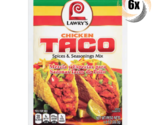 6x Packets Lawry&#39;s Chicken Flavor Taco Spices &amp;  Seasoning Mix | No MSG ... - $18.21