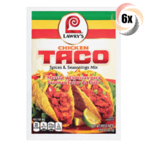 6x Packets Lawry's Chicken Flavor Taco Spices &  Seasoning Mix | No MSG | 1oz - £14.51 GBP