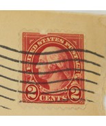 US George Washington Stamp Red 2 Cent Stamp Used Perforations 1920s - $1,163.48 MXN
