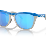Oakley FROGSKINS HYBRID Sunglasses OO9289-0355 Blue/Cool Grey W/ PRIZM S... - £93.47 GBP