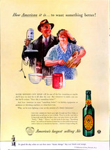 Vintage 1943 Ballantine&#39;s Ale Husband Surprising Wife Print Ad Advertise... - $6.49