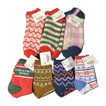 7 Pair Made for Retail Womens Adult Cozy Poly Fuzzy Socks One Size Fits ... - $9.89