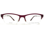 Alfred Sung Eyeglasses Frames AS5039 BURG CEN Rectangular Half Rim 53-17... - £44.01 GBP