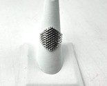 Vintage L.S. 925 Sterling Silver 18mm Mesh Ring Size 9.5. 4.8g Band NEW ... - $42.56