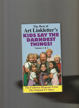 The Best of Art Linkletter&#39;s Kids Say The Darndest ThingsVol 1 &amp; 2 (VHS,... - £4.65 GBP