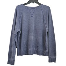 Lucky Brand Waffle Weave Thermal Shirt Blue Womens Large - $22.69