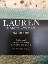 LAUREN RALPH LAUREN SANDERS MINT GREEN TUB/FLOOR MAT BEAUTIFUL COLOR BNW... - $27.33