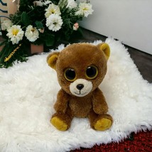 Ty Beanie Boos 5 inch HONEY the Brown Bear Solid Eyes Small Carry Along Cub - £6.65 GBP
