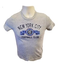Adidas NYCFC New York City Football Club Girls Medium 10-12 Gray TShirt - £12.97 GBP