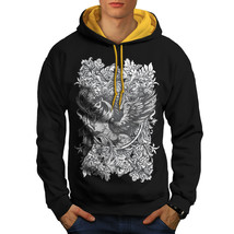 Wellcoda Epic Unicorn Horse Mens Contrast Hoodie, Mythical Casual Jumper - £31.39 GBP