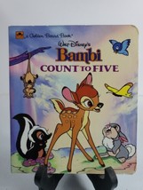 VINTAGE Walt Disney&#39;s Bambi Bambi Count to Five Board Books Diane Muldron 1991 - £4.78 GBP