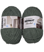 2 Pack Yarnspirations Bernat Blanket 10855 Smoky Green Super Bulky Polye... - $33.99