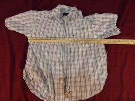 Kids Timberland Plaid button up T-Shirt Size: Small ~ NM 13711 - £12.68 GBP
