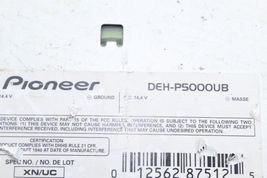 PIONEER DEH-P5000UB RECEIVER CD PLAYER Q9183 image 11