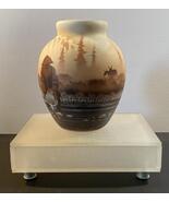 Signed Gold Panning Themed Hand Thrown Vase - $40.00