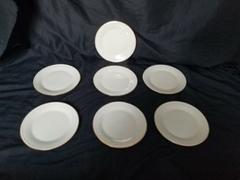 LENOX &quot;SPECIAL&quot; BREAD &amp; BUTTER PLATES 6 1/4&quot; ivory gold rim made in USA ... - $89.10